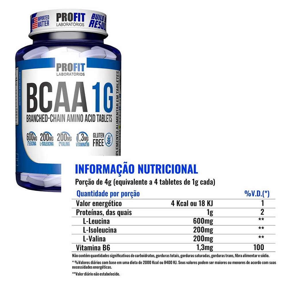 BCAA 1G - ProFit Laboratórios